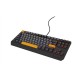 GENESIS Thor 230 TKL keyboard Gaming USB QWERTY Black, Grey, Orange