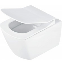 Rimless wall-hung toilet