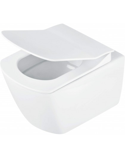 Rimless wall-hung toilet
