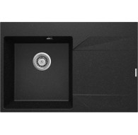 Granite 1-bowl sink with drainer - right