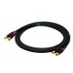 SSQ RCARCA3 - Cable 2x RCA - 2x RCA - 3 m, Black