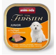 ANIMONDA Vom Feinsten Junior Poultry and turkey heart - wet dog food - 150g