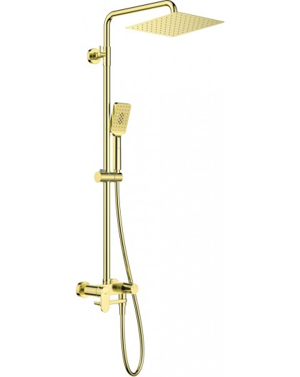 Shower head with bathtub mixer - movable spout