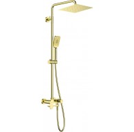 Shower head with bathtub mixer - movable spout