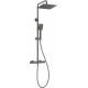 Shower head with thermostatic shower faucet