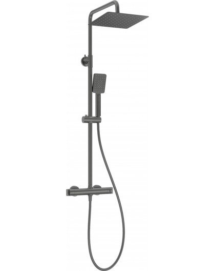 Shower head with thermostatic shower faucet