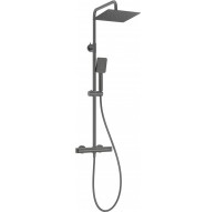 Shower head with thermostatic shower faucet