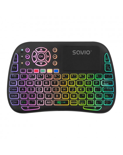 Savio SAVMKW-04 mobile device keyboard QWERTY US English USB Type-C Black
