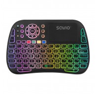 Savio SAVMKW-04 mobile device keyboard QWERTY US English USB Type-C Black