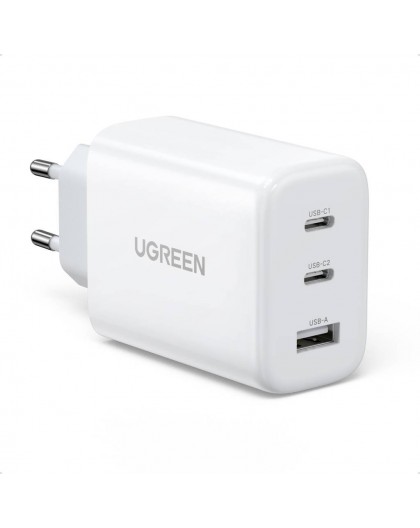 Ugreen CD275 Wall Charger with Cable 2× USB Type-C / USB 65W White