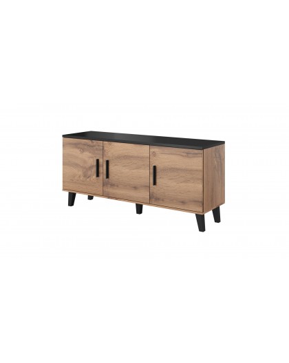 Cama sideboard LOTTA 150 3D wotan oak + mat black
