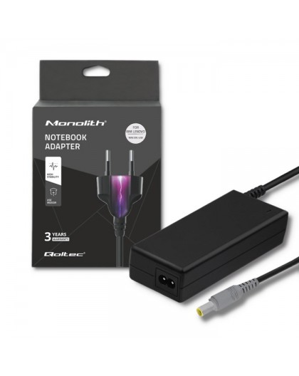 Qoltec 50093 power adapter/inverter 90 W Black