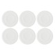 Set of 6 Bosco Salad Plates - White, 21.5 cm