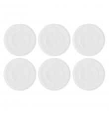 Set of 6 Bosco Salad Plates - White, 21.5 cm