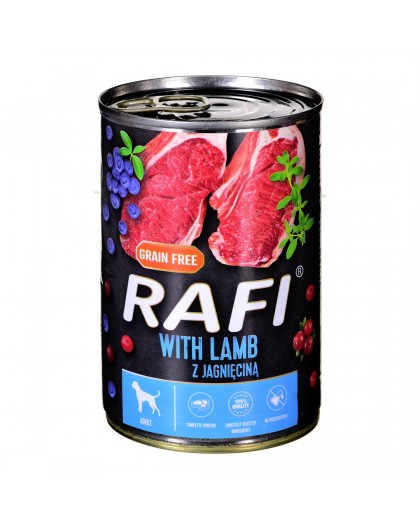 Dolina Noteci Rafi with lamb, cranberry and blueberry - wet dog food - 400g