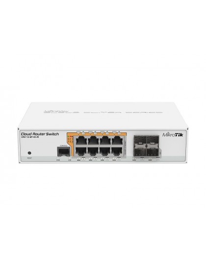 Mikrotik CRS112-8P-4S-IN network switch Gigabit Ethernet (10/100/1000) Power over Ethernet (PoE) White