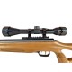 BEEMAN 10620 4.5mm air rifle 1-shot with 6x40 scope wood up to17J
