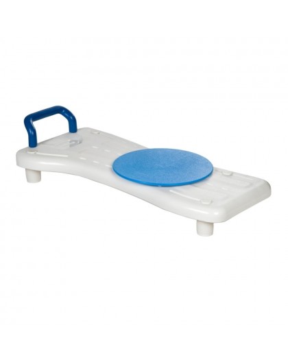Bath bench with rotating disc