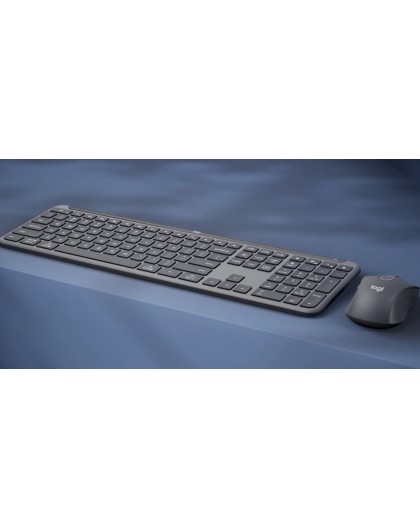 Logitech 920-012504 keyboard Mouse included Office RF Wireless + Bluetooth QWERTZ German Graphite
