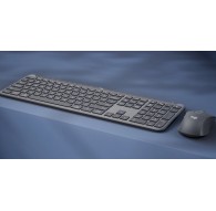 Logitech 920-012504 keyboard Mouse included Office RF Wireless + Bluetooth QWERTZ German Graphite
