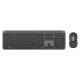 Logitech 920-012504 keyboard Mouse included Office RF Wireless + Bluetooth QWERTZ German Graphite