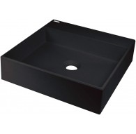 Granite countertop washbasin with space for a tap - 400x400 mm