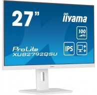 iiyama ProLite 27” QHD IPS technology panel with USB hub and 100Hz refresh rate and 150mm height adjustable stand
