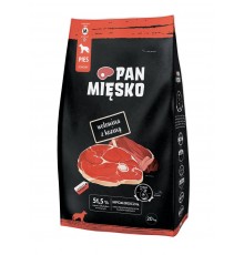 ПАН МЯСКО Говядина с козьим мясом M - сухой корм для собак - 20 кг