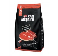 PAN MIĘSKO Beef with goat M - dry dog food - 20kg