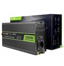 Green Cell INV10 power adapter/inverter Auto 2000 W Black