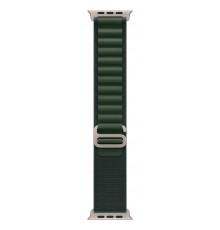 Apple 49mm Dark Green Alpine Loop - Small - Natural Titanium Finish