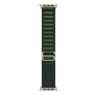 Apple 49mm Dark Green Alpine Loop - Small - Natural Titanium Finish