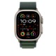 Apple 49mm Dark Green Alpine Loop - Small - Natural Titanium Finish