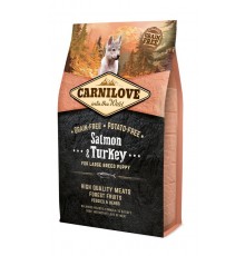 CARNILOVE Puppy Salmon and turkey Large breeds - dry dog food - 4kg