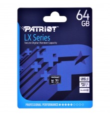 Patriot Memory PSF64GMDC10 memory card 64 GB MicroSDXC UHS-I Class 10