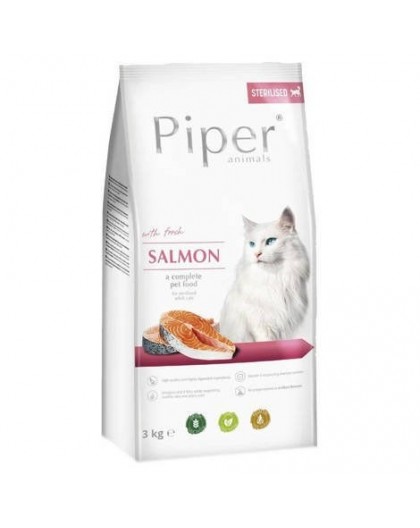 DOLINA NOTECI Piper Animals with salmon - Dry Cat Food - 3 kg
