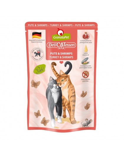 GRANATAPET DeliCATessen Turkey and shrimps - wet cat food - 85g