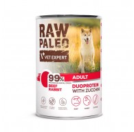 RAW PALEO Duoprotein Beef & Rabbit Adult - wet dog food - 400g