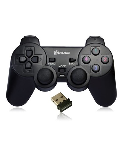 Vakoss GP-3925BK Gaming Controller Black RF Gamepad Analogue / Digital PC, Playstation 3