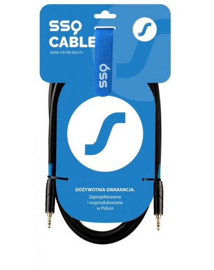 SSQ MIMI2 SS-1425 Cable Mini Jack Stereo 3,5 mm - Mini Jack Stereo 3,5 mm 2 m Black