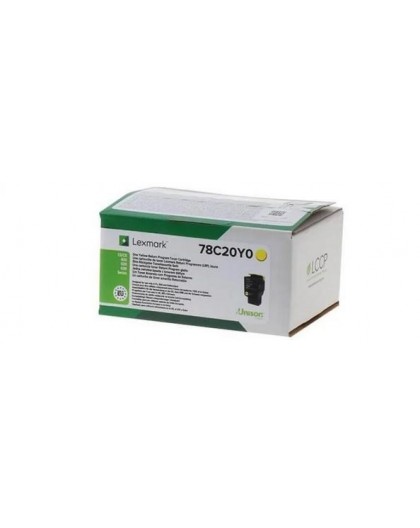 Lexmark 78C20Y0 toner cartridge 1 pc(s) Original Yellow