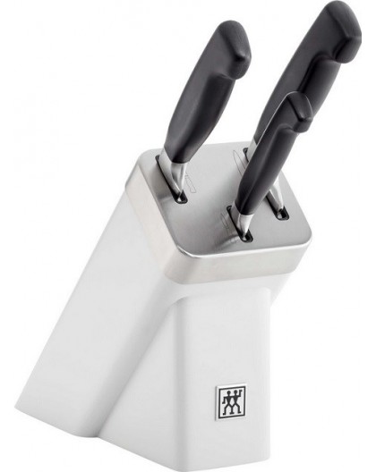 SET OF 3 KNIVES IN SELF-SHARPENING BLOCK ZWILLING FOUR STAR 35135-400-0