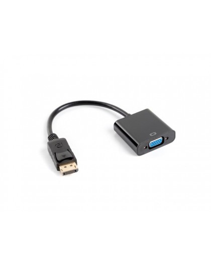 Lanberg AD-0002-BK video cable adapter 0.2 m VGA (D-Sub) DisplayPort Black