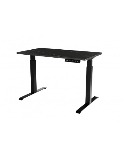 Desk with electric height adjustment MOON 121x67x72-120 black/san sebastian