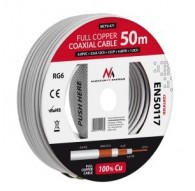 Maclean MCTV-472 coaxial cable RG-6/U 100 m White