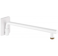 Wall-mounted movable shower spout - 400 mm