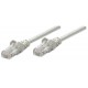 Intellinet Network Patch Cable, Cat6, 1m, Grey, CCA, U/UTP, PVC, RJ45, Gold Plated Contacts, Snagless, Booted, Lifetime Warranty
