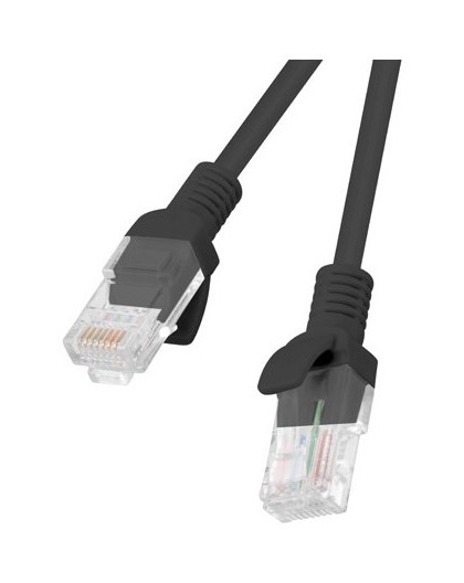 Lanberg PCU5-20CC-0050-BK networking cable Black 0.5 m Cat5e U/UTP (UTP)