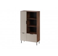 Cama 4 ALMERA bookcase 90x42x165 walnut/cashmere