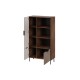 Cama 4 ALMERA bookcase 90x42x165 walnut/cashmere